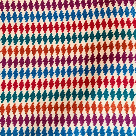 vintage gucci-esq patterned blouse, small - Picture 9 of 10